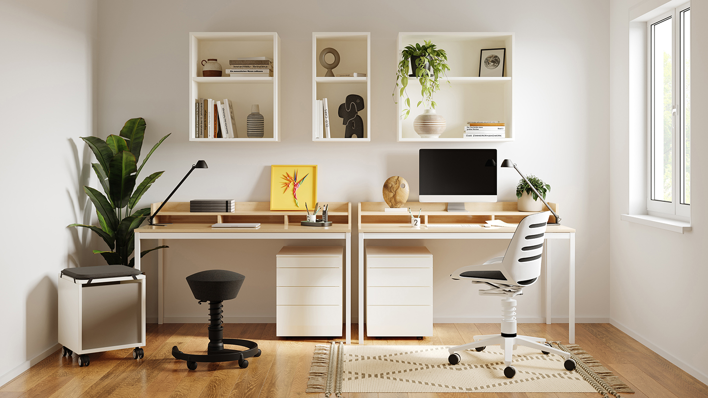 Hali Home Office mit Doppelarbeitsplatz Hali Home Office mit Doppelarbeitsplatz