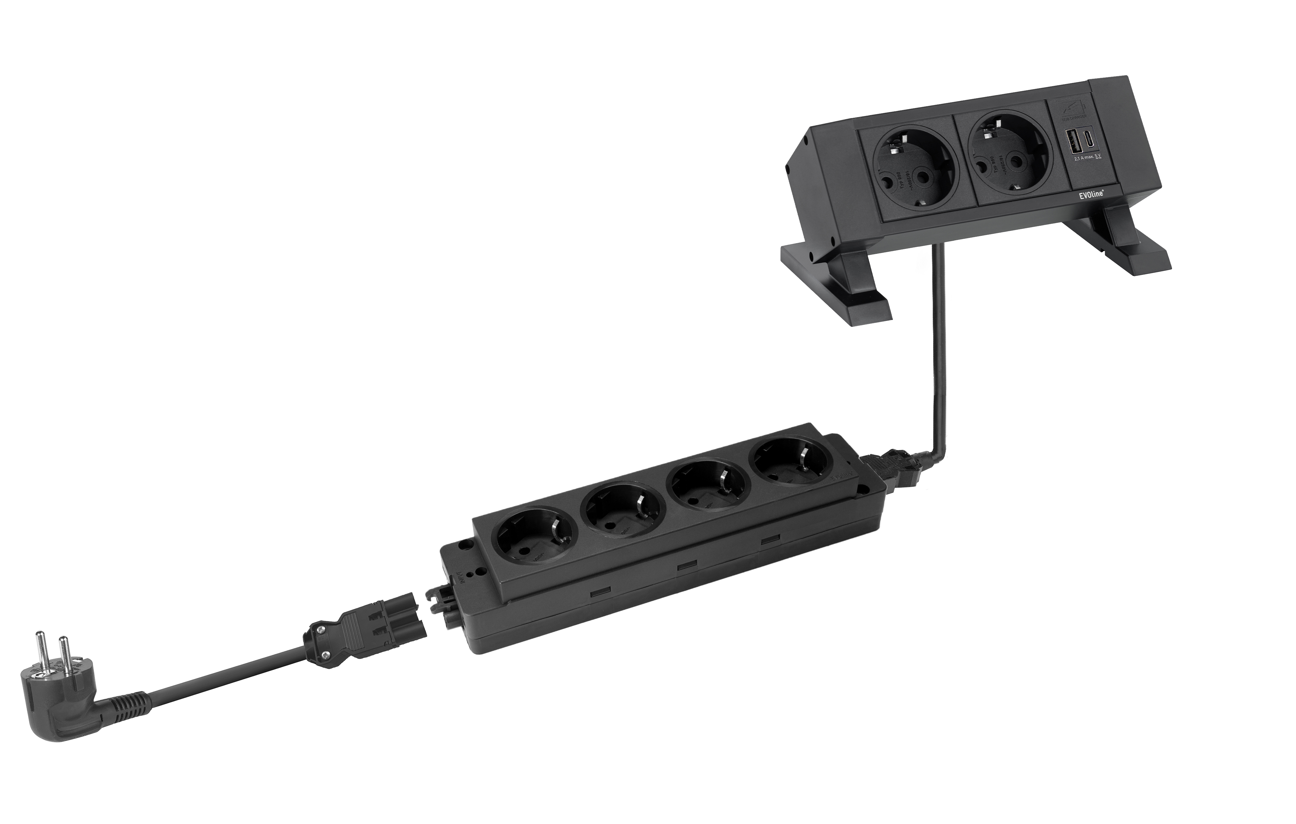 Dock Square mit Express Steckdosenleiste